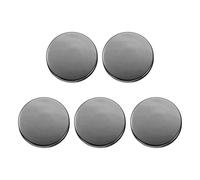 QUARKZMAN 5 Stück 25mm Metall Flache Knöpfe Set Glänzende Oberfläche Rund Ösenknöpfe, Bastelknöpfe, Ersatzknöpfe, Buttons für DIY Männer Frauen Hemd Hose trickjacke Kleidung, Schwarz