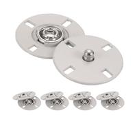 QUARKZMAN 5 Stück Druckknöpfe, Druckknöpfe zum Annähen Druckknopf Druckknöpfe ohne nähen Metall unsichtbarer verschluss schnalle Befestiger Knopf für Kleidung Leder Nähen (Beige, 23 mm)