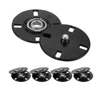 QUARKZMAN 5 Stück Druckknöpfe, Druckknöpfe zum Annähen Druckknopf Druckknöpfe ohne nähen Metall unsichtbarer verschluss schnalle Befestiger Knopf für Kleidung Leder Nähen (Schwarz, 23mm)