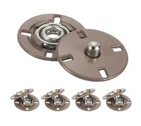 QUARKZMAN 5 Stück Druckknöpfe, Druckknöpfe zum Annähen Druckknopf Druckknöpfe ohne nähen Metall unsichtbarer verschluss schnalle Befestiger Knopf für Kleidung Leder Nähen (Kamel, 18mm)