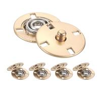 QUARKZMAN 5 Stück Druckknöpfe, Druckknöpfe zum Annähen Druckknopf Druckknöpfe ohne nähen Metall unsichtbarer verschluss schnalle Befestiger Knopf für Kleidung Leder Nähen (Gold, 18mm)