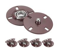 QUARKZMAN 5 Stück Druckknöpfe, Druckknöpfe zum Annähen Druckknopf Druckknöpfe ohne nähen Metall unsichtbarer verschluss schnalle Befestiger Knopf für Kleidung Leder Nähen (Karamell, 21mm)