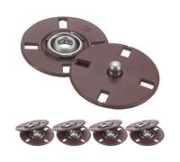 QUARKZMAN 5 Stück Druckknöpfe, Druckknöpfe zum Annähen Druckknopf Druckknöpfe ohne nähen Metall unsichtbarer verschluss schnalle Befestiger Knopf für Kleidung Leder Nähen (Karamell, 23mm)