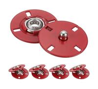 QUARKZMAN 5 Stück Druckknöpfe, Druckknöpfe zum Annähen Druckknopf Druckknöpfe ohne nähen Metall unsichtbarer verschluss schnalle Befestiger Knopf für Kleidung Leder Nähen (Rot, 21mm)