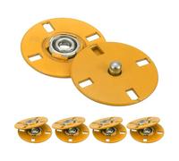 QUARKZMAN 5 Stück Druckknöpfe, Druckknöpfe zum Annähen Druckknopf Druckknöpfe ohne nähen Metall unsichtbarer verschluss schnalle Befestiger Knopf für Kleidung Leder Nähen (Gelb, 25mm)