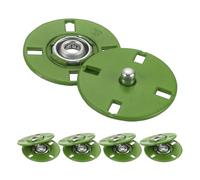 QUARKZMAN 5 Stück Druckknöpfe, Druckknöpfe zum Annähen Druckknopf Druckknöpfe ohne nähen Metall unsichtbarer verschluss schnalle Befestiger Knopf für Kleidung Leder Nähen (Grün, 23mm)