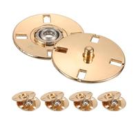 QUARKZMAN 5 Stück Druckknöpfe, Druckknöpfe zum Annähen Druckknopf Druckknöpfe ohne nähen Metall unsichtbarer verschluss schnalle Befestiger Knopf für Kleidung Leder Nähen (Gold, 25mm)
