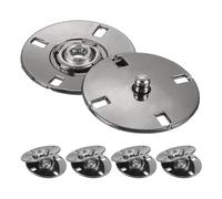 QUARKZMAN 5 Stück Metallunsichtbare Druckknöpfe, Schwarz, 25 mm, Hochwertige Legierung, Einfache Bedienung, Universell einsetzbar