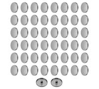 QUARKZMAN 50 Stück 48L Metall Runde Flache Nähnägel 30mm Legierung Knopf Ersatz Knopf Für Männer Frauen Anzug Wollmantel Hemd Hose Nähen Basteln Schwarz