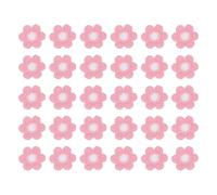 QUARKZMAN 50 Stück Blumen Aufnäher 35 x 35mm Häkelblumen Patches, Applikation Reparatur Bestickte Gestrickte Aufnäher Transfer Applikationen Für Kleidung DIY Deko Pink