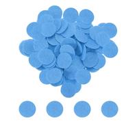 QUARKZMAN 500 Stück 25mm Runde Bastelfilz, vorgeschnittene Filzplatten, nicht gewebte Filzkreise Filzstoff für Nähen, DIY Projekt, Bastelarbeiten, Handwerk, Decoration (Blau)