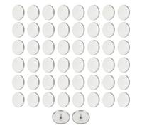 QUARKZMAN 50Stk 48L Metallische Runde Flache Nähnägel 30mm Legierung Schaft Handwerk Ersatz Knopf Für Herren Damen Anzug Wollmantel Hemd Hose Nähen Handwerk Silber Ton