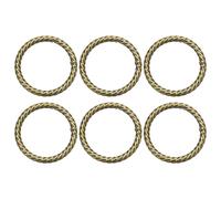 QUARKZMAN 6 Stück Frühling O Ringe 1 1/2" Runde Trigger Metall Snap Haken Kreis Bronze Schlüsselring Clip Schlüsselanhänger für Taschen Handtaschen Geldbörsen Schlüsselanhänger