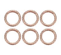 QUARKZMAN 6 Stück Frühling O Ringe 1" Runde Trigger Metall Snap Haken Kreis Roségold Schlüsselring Clip Schlüsselanhänger für Taschen Handtaschen Geldbörsen Schlüsselring