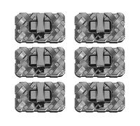 QUARKZMAN 6 Stück Twist Turn Lock Verschluss, 1,38" x 0,79" Verschlüsse Schloss Schnellverschlüsse für Geldbörse Taschenverschluss Clip Hardware Zubehör für DIY Handtasche, Schwarz