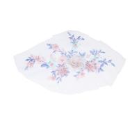 QUARKZMAN Blau Lila Blumenstoff Perlen Spitze Applikation 3D Aufnäher Gestickte Perlen Spitzen Applikation Mit Pailletten Zum DIY Nähen Kleidung Hochzeitskleid Dekoration (Links Blau Lila)