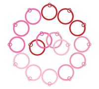 QUARKZMAN Farbige Schlüsselringe 30mm Flache Metall Aufsprengbare Schlüsselanhänger Bulk Für Haus Büro Auto Schlüssel Basteln Rot/Rosa Rot/Dunkelrosa/Hellrosa Packung Mit 20 Stück