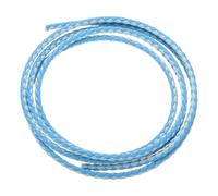 QUARKZMAN Geflochtene Lederkordel Geflochtene Lederschnur Lederbänder Rundes Lederband für Schmuckherstellung Binden Halsketten (3mm, 1 Yard, Hell-/Dunkelblau)