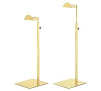 QUARKZMAN Geldbörse Display Ständer Set 2Stk Metall Verstellbar Handtasche Ständer Einzel Haken Halter für Boutique Geschäft - Gold