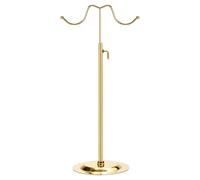 QUARKZMAN Geldbörse Display Ständer Set 2Stk Verstellbar Tischplatte Doppel Haken Handtasche Ständer Metall Hr für Einzelhandel Boutique Laden - Gold