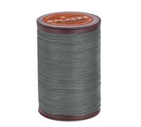 QUARKZMAN Gewachst Nähgarn für Nähmaschine 0,55mm x 80m, Runder Wachsfaden, Sattlergarn, Polyester Garn für Leder Nähen, Buchbinden, Reparatur, geflochtene Armbänder, Frostblau