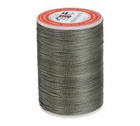 QUARKZMAN Gewachst Nähgarn für Nähmaschine 0,65mm x 85m, Runder Wachsfaden, Sattlergarn, Polyester Garn für Leder Nähen, Buchbinden, Reparatur, geflochtene Armbänder, Frostblau