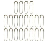 QUARKZMAN Große Sicherheitsnadeln 80mm / 3,15 Zoll Groß Safety Pins Metall-Sicherheitsnadeln für Damenbekleidung Kleid Hosen Rock Taille, Bronze, 20 Stück