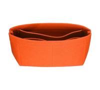 QUARKZMAN Handtaschen-Einsatzorganizer Klein Filz Handtasche Organizer Mini Tasche Aufbewahrung & Innenfutter Für Stilvolle Rucksäcke Shopper Umhängetaschen Orange