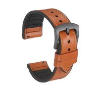QUARKZMAN Lederarmband Für Uhren 20mm Breite Schnellwechselndes Uhrenband Silikon Rindsleder Ersatzarmband Mit Schwarzer Schnalle Für Männer Und Frauen Hellbraun