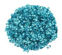 QUARKZMAN Lose Pailletten 4MM Laser Pailletten 3000 Stück Becher-Pailletten Stickerei-Pailletten für Schmuckherstellung Basteln Nähen, Seeblau
