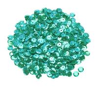 QUARKZMAN Lose Pailletten 6MM Glitzer Pailletten 2400 Stück Becher-Pailletten Stickerei-Pailletten für Schmuckherstellung Basteln Nähen, Dunkelgrün