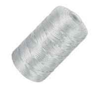 QUARKZMAN Nylon String Cord 2.5mm x 218 Yards Makramee-Seil Geflochtener Faden Schnur Glattes Perlenband für Schmuckherstellung, DIY Handwerk, Hellgrau