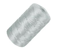 QUARKZMAN Nylon String Cord 2.5mm x 218 Yards Makramee-Seil Geflochtener Faden Schnur Glattes Perlenband für Schmuckherstellung, DIY Handwerk, Grau