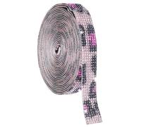 QUARKZMAN SelbStklebend Kristall Strass Band Rolle 7 Reihen von 4 Yard Kristall Diamant Band Rolle Strass Aufkleber für Kunst Basteln Hochzeit Geburtstage Dekoration Rot Leopard