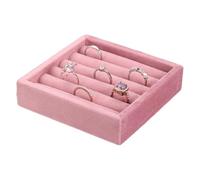 QUARKZMAN Stapelbare Schmuckaufbewahrungsschale Schmuckkastenschubladenorganisator Kleine Aufbewahrungsbox Für Ohrringe Halsketten Ringe Und Armbänder Pink