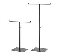 QUARKZMAN Taschenständer Geldbörse Display Stand T Förmig Metall 2 Stück Verstellbare Handtaschenständer Doppelterer Hakenhalter Halskette Organizer für Haus Boutique Geschäft, Schwarz