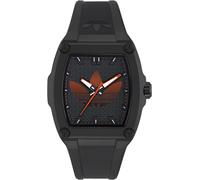 Quarzuhr ADIDAS ORIGINALS "CITY TECH FIVE", schwarz, Armbanduhren, Damen, Quarzuhr, Armbanduhr, Herrenuhr, Damenuhr, Resinarmband, Leuchtzeiger (96914040-0) schwarz