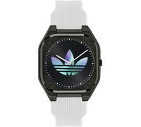 Quarzuhr ADIDAS ORIGINALS "CITY TECH THIN", weiß, Armbanduhren, Damen, Quarzuhr, Armbanduhr,Herrenuhr,Damenuhr,Silikonarmband,wasserabweisend bis 5 bar (69826356-0) weiß