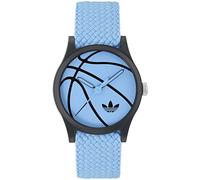 Quarzuhr ADIDAS ORIGINALS "GAME ONE", blau (hellblau), Armbanduhren, Damen, Quarzuhr, Armbanduhr, Herrenuhr, Damenuhr,Nylonarmband,wasserabweisend bis 5 bar (17280069-0) hellblau