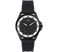 Quarzuhr ADIDAS ORIGINALS "ORIGINALS ICONIC ONE", schwarz, Armbanduhren, Damen, Quarzuhr, Armbanduhr,Herrenuhr,Damenuhr,Silikonarmband,wasserabweisend bis 5 bar (11244065-0) schwarz