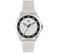 Quarzuhr ADIDAS ORIGINALS "ORIGINALS ICONIC ONE", weiß, Armbanduhren, Damen, Quarzuhr, Armbanduhr,Herrenuhr,Damenuhr,Silikonarmband,wasserabweisend bis 5 bar (94470426-0) weiß