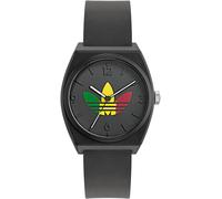 Quarzuhr ADIDAS ORIGINALS "PROJECT TWO GRFX", schwarz, Armbanduhren, Damen, Quarzuhr, Armbanduhr, Damenuhr, Herrenuhr, analog (55742035-0) schwarz