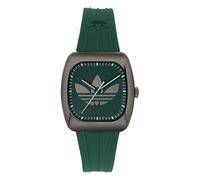 Quarzuhr ADIDAS ORIGINALS "Retro Wave One", grün, Armbanduhren, Herren, Quarzuhr, Armbanduhr, Damenuhr, Herrenuhr, Silikonarmband, analog (33274334-0) grün