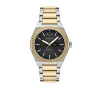 Quarzuhr ARMANI EXCHANGE, edelstahlfarben, gelbgoldfarben, Armbanduhren, Herren, Quarzuhr, Armbanduhr, Herrenuhr, Edelstahlarmband, analog, Tag (82969714-0) edelstahlfarben, gelbgoldfarben