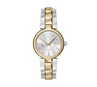 Quarzuhr ARMANI EXCHANGE, gold (edelstahlfarben, gelbgoldfarben, silberfarben), Armbanduhren, Damen, Quarzuhr, Armbanduhr, Damenuhr, Edelstahlarmband, analog (82980932-0) edelstahlfarben, gelbgoldfarb