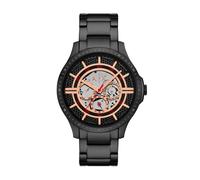 Quarzuhr ARMANI EXCHANGE, gold (schwarz, goldfarben, rot, schwarz), Armbanduhren, Herren, schwarz, Quarzuhr, Armbanduhr, Herrenuhr, Edelstahlarmband, analog, Tag, Wochentag (78772939-0) schwarz, goldf