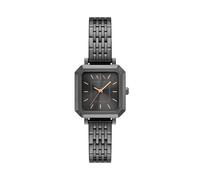 Quarzuhr ARMANI EXCHANGE, gold (schwarz, goldfarben, schwarz), Armbanduhren, Damen, Quarzuhr, Armbanduhr, Damenuhr, Edelstahlarmband, analog (77117157-0) schwarz, goldfarben, schwarz