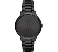 Quarzuhr ARMANI EXCHANGE, schwarz, Armbanduhren, Kinder, Quarzuhr, Armbanduhr, Herrenuhr, analog, Edelstahlarmband (63740920-0) schwarz