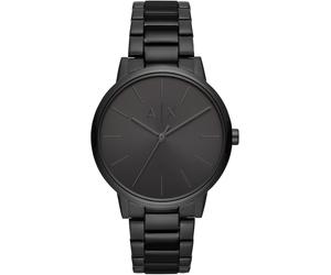 Quarzuhr ARMANI EXCHANGE, schwarz (schwarz, schwarz), Armbanduhren, Herren, schwarz, Quarzuhr, Armbanduhr, Herrenuhr, analog, Edelstahlarmband (63740920-0) schwarz, schwarz