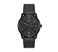 Quarzuhr ARMANI EXCHANGE, schwarz (schwarz, schwarz, schwarz), Armbanduhren, Herren, Quarzuhr, Armbanduhr, Edelstahlarmband, analog (16200542-0) schwarz, schwarz, schwarz
